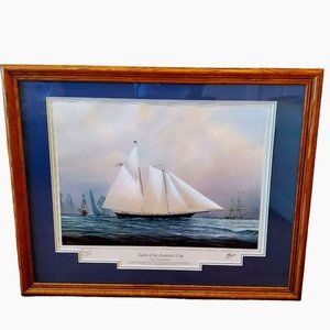 Yachts of the America's Cup Special Edition Painting, signed Tim Thompson 1992